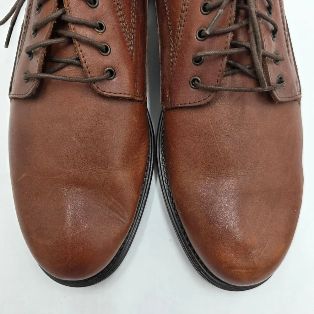 Clarks Mens Brown Leather Derby Dress Shoes Made in Italy Size 11 N 36793